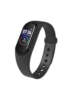 Black Fitness Tracker Smart Band - Heart Rate & Activity Monitor